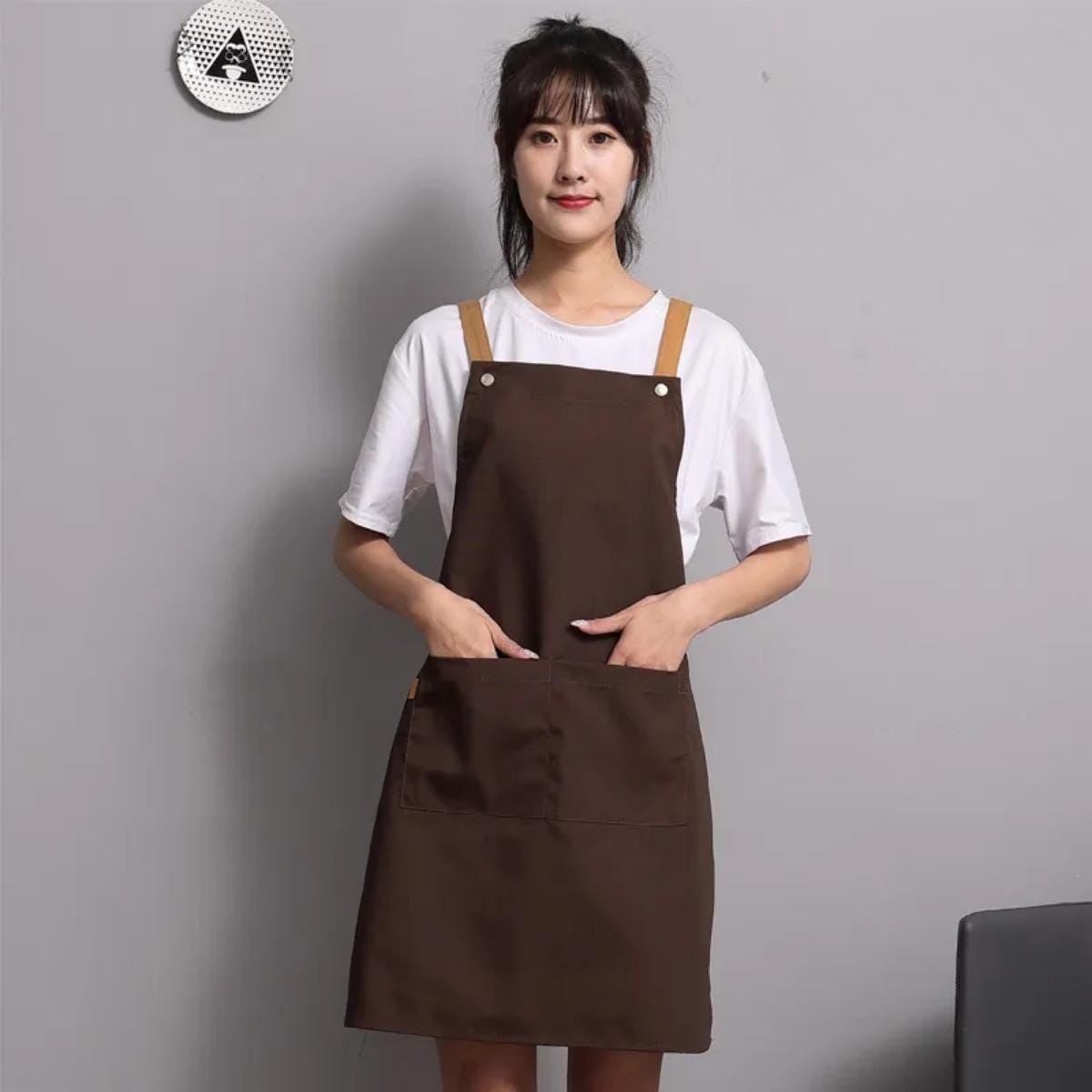 Personalized Apron, Custom Kitchen Chef Apron, Canvas Cross Back Workwear