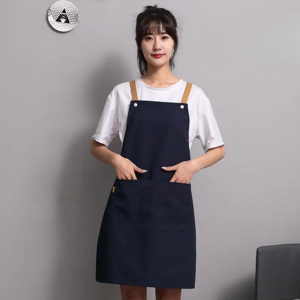 Personalized Apron, Custom Kitchen Chef Apron, Canvas Cross Back Workwear