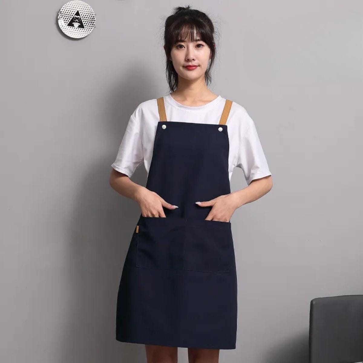 Personalized Apron, Custom Kitchen Chef Apron, Canvas Cross Back Workwear